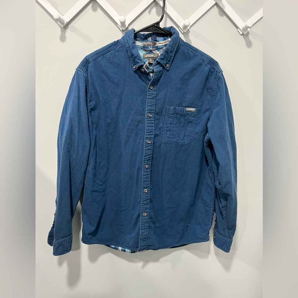 Mens Eddie Bauer button down shirt size large